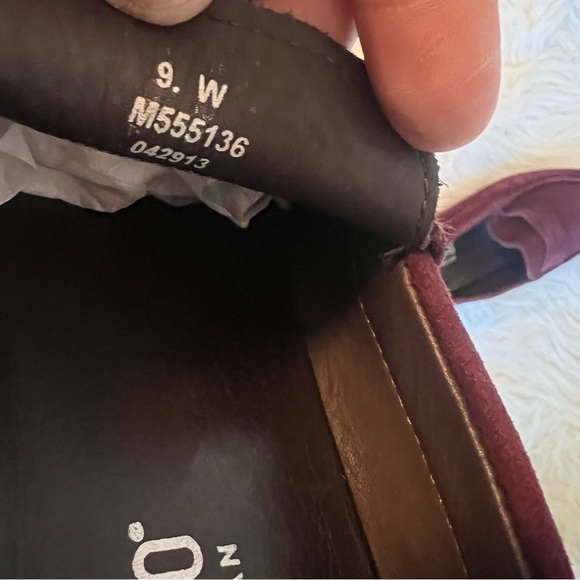 MUNRO AMERICAN - RAMIE Burgundy Suede Loafers Sz 9W - Picture 5 of 6